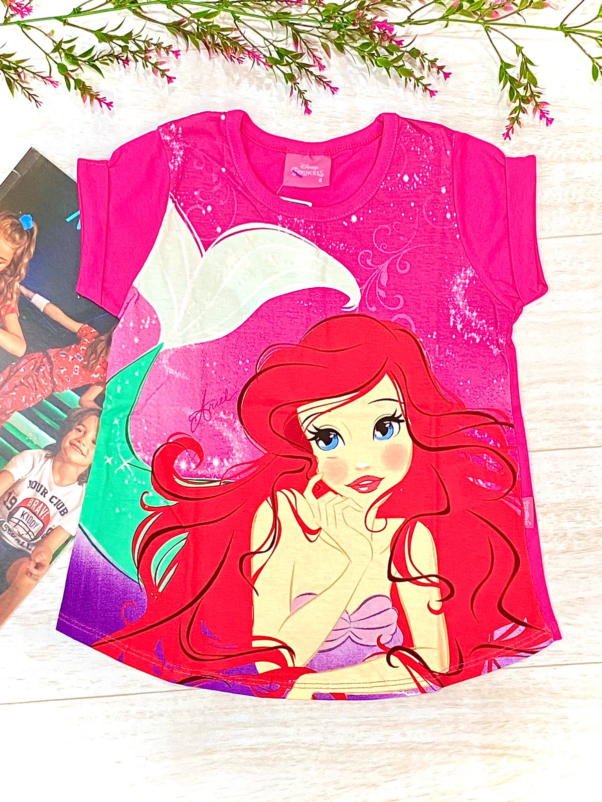 Camiseta Princesa Aurora Bela Adormecida Disney Brandili