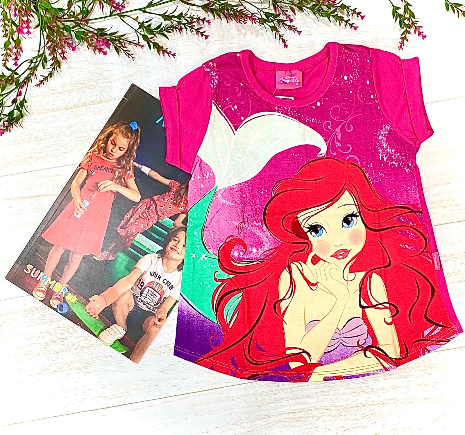 Camiseta Princesa Aurora Bela Adormecida Disney Brandili